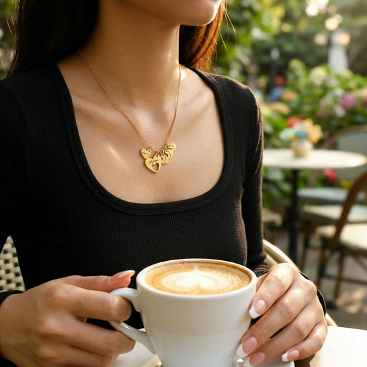 Carry Their Love Everywhere – Personalized Heart Necklace with Names
