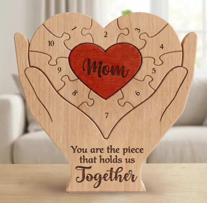 Personalized Family Puzzle for Mom