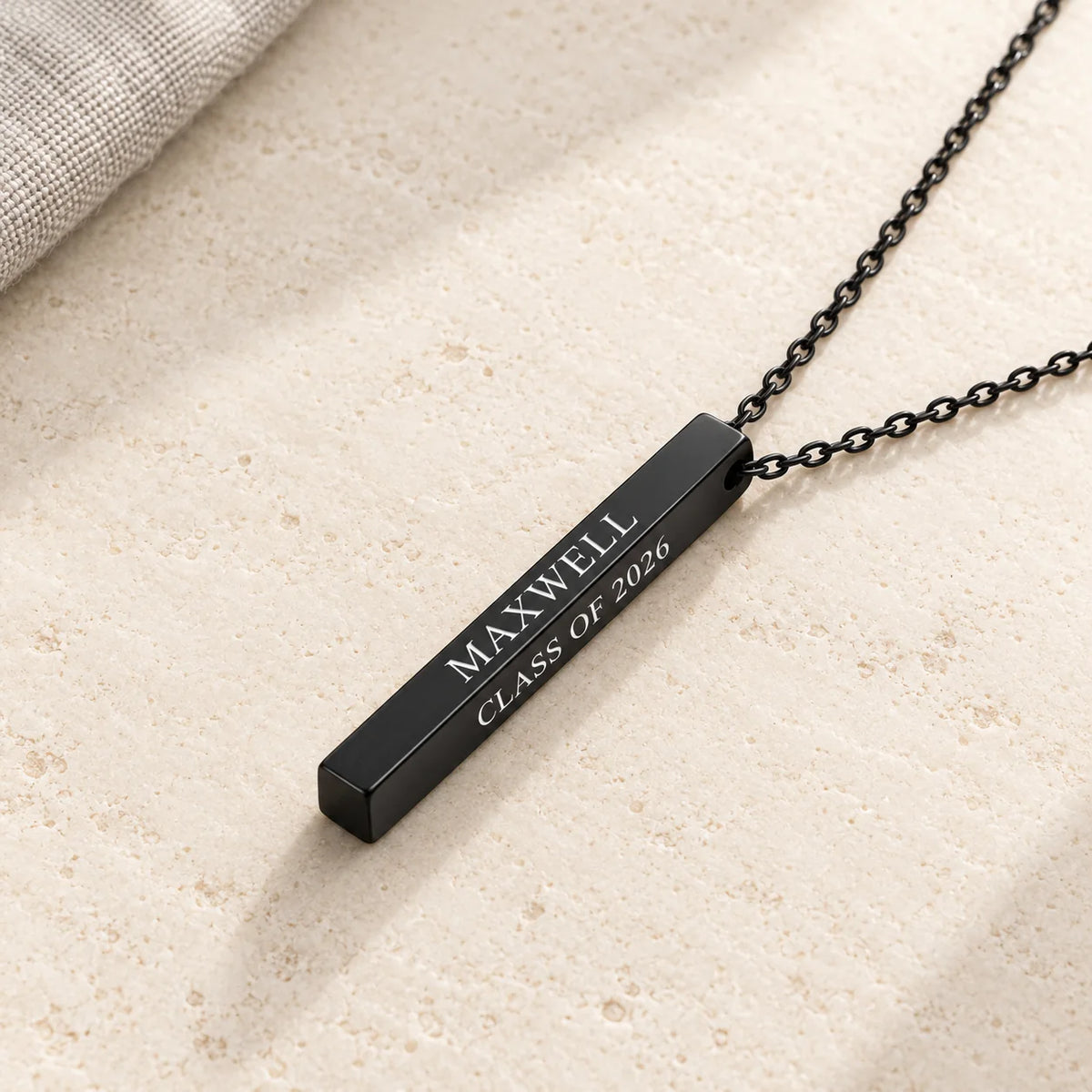 Personalized Vertical Bar Necklace