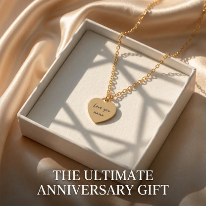 Personalized Heart Name Necklace – Custom Engraved Jewelry Gift for Her