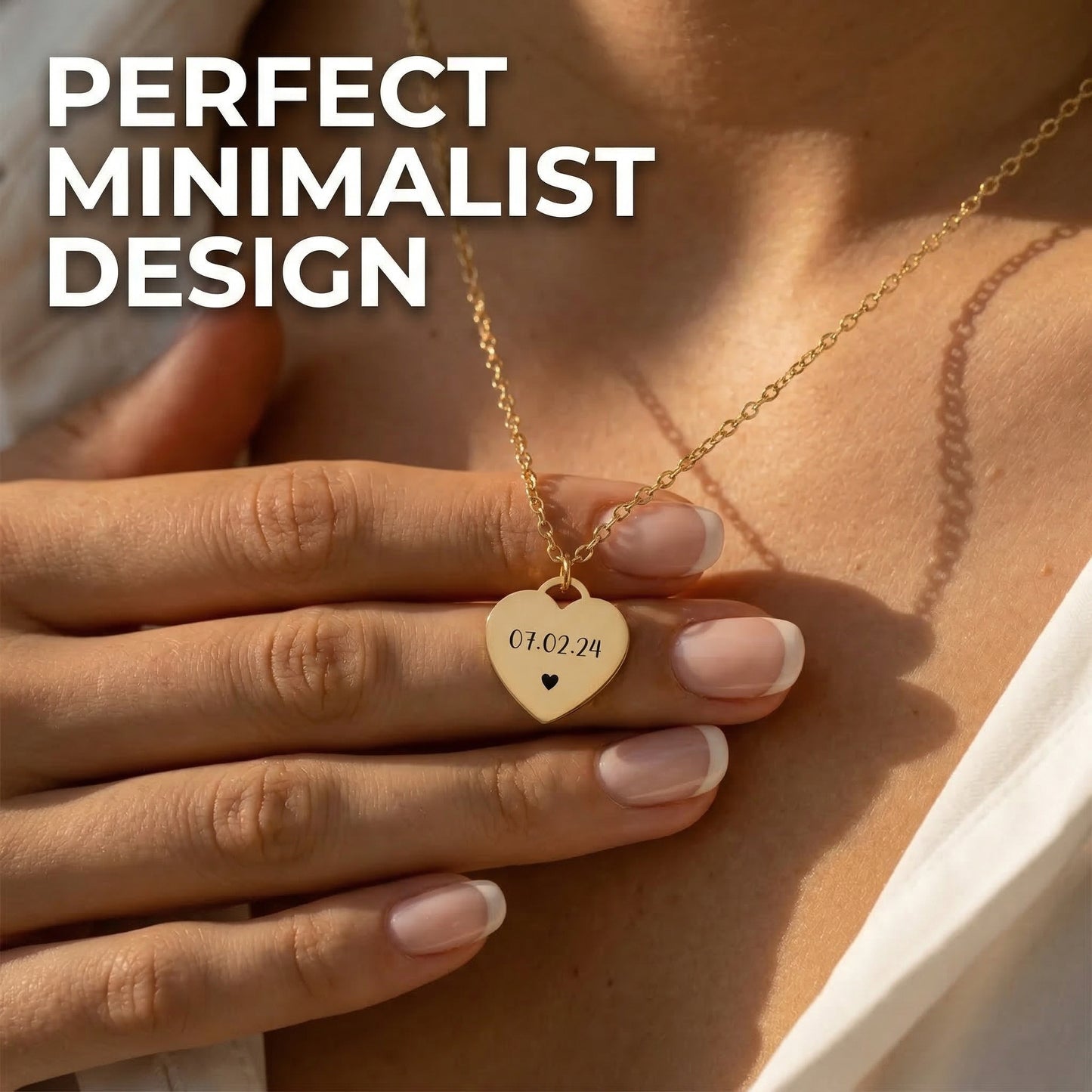 Personalized Heart Name Necklace – Custom Engraved Jewelry Gift for Her