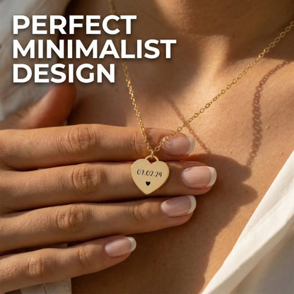 Personalized Heart Name Necklace – Custom Engraved Jewelry Gift for Her