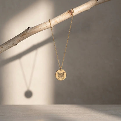 Personalized Pet Portrait Pendant Necklace