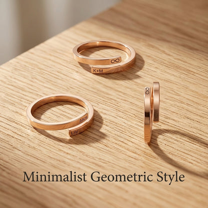 Personalized Name Ring – Adjustable Open Band Gift