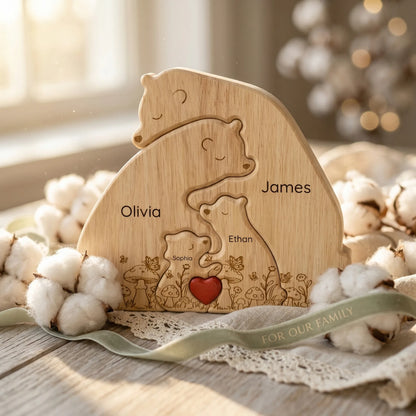 Personalized Bear Family Keepsake – Cottage Garden