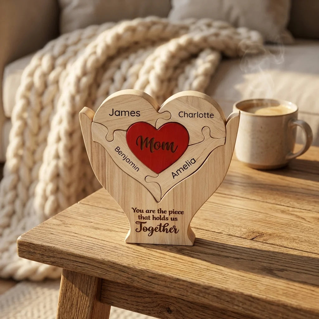 Personalized Family Puzzle for Mom