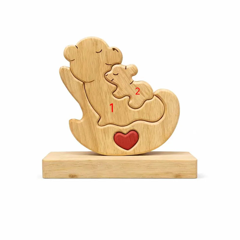 Personalized Rocking Bear Family Keepsake