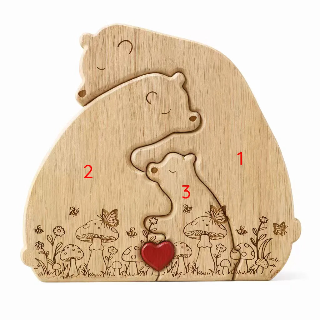 Personalized Bear Family Keepsake – Cottage Garden