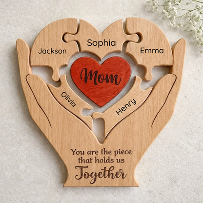 Personalized Family Puzzle for Mom