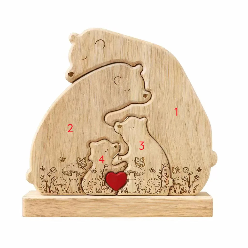 Personalized Bear Family Keepsake – Cottage Garden