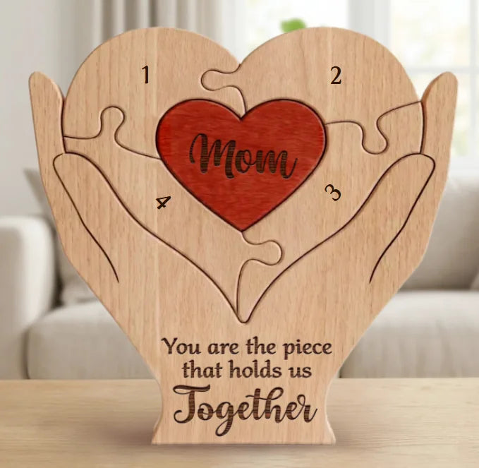 Personalized Family Puzzle for Mom