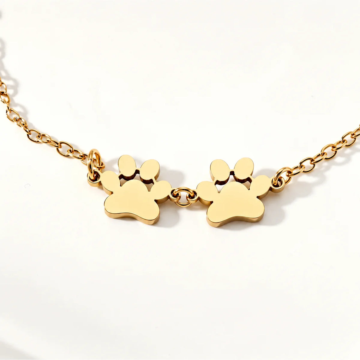 Personalized Paw Print Name Bracelet