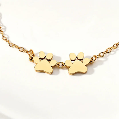 Personalized Paw Print Name Bracelet