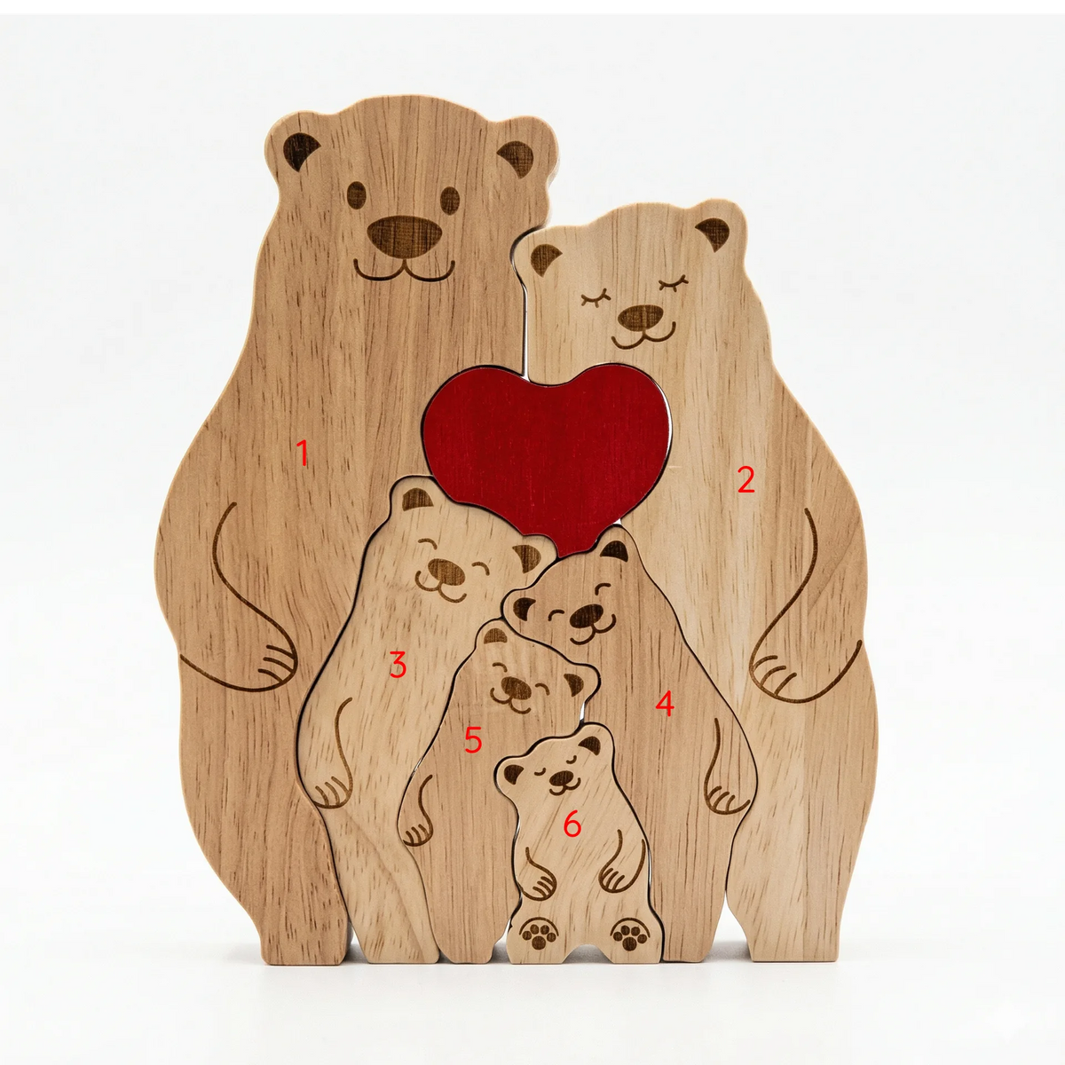 Personalized Bear Family Keepsake – Family Embrace