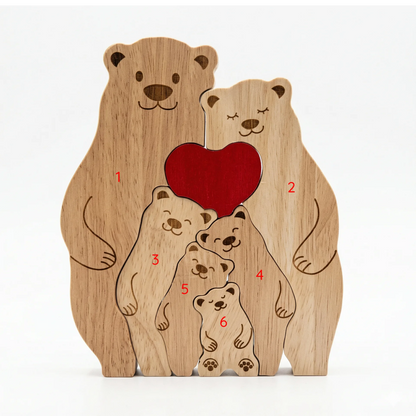 Personalized Bear Family Keepsake – Family Embrace