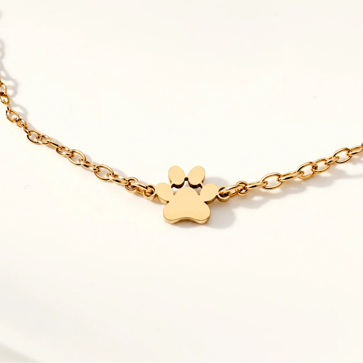 Personalized Paw Print Name Bracelet