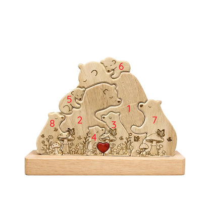 Personalized Bear Family Keepsake – Cottage Garden