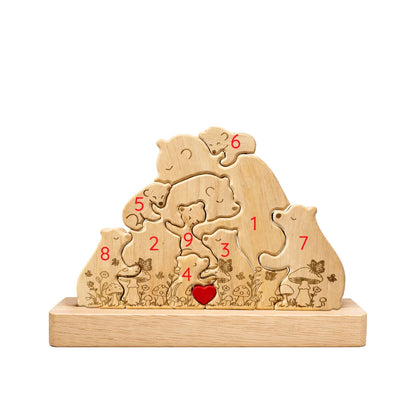 Personalized Bear Family Keepsake – Cottage Garden