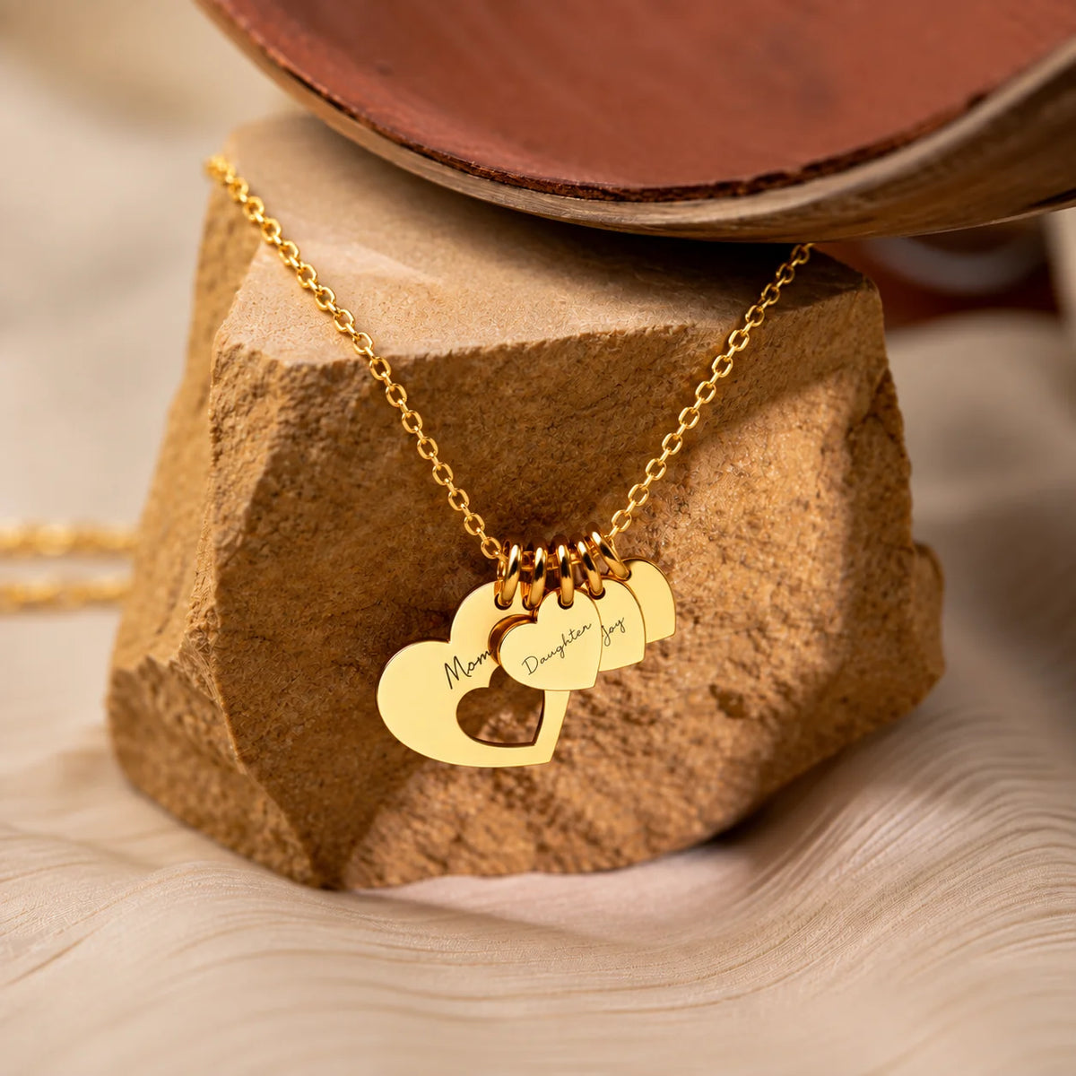 Personalized Heart Name Charm Necklace
