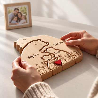 Personalized Bear Family Keepsake – Cottage Garden
