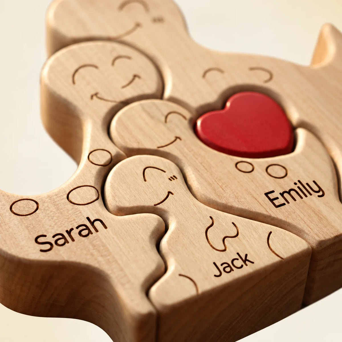 Personalized Dinosaur Family Keepsake – Family Heart