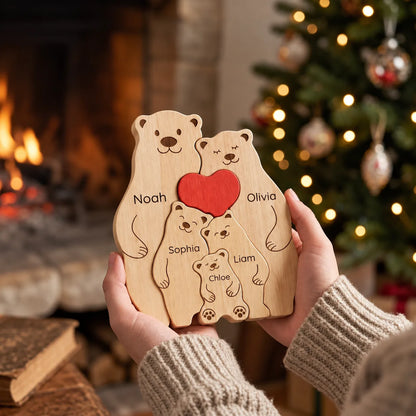 Personalized Bear Family Keepsake – Family Embrace