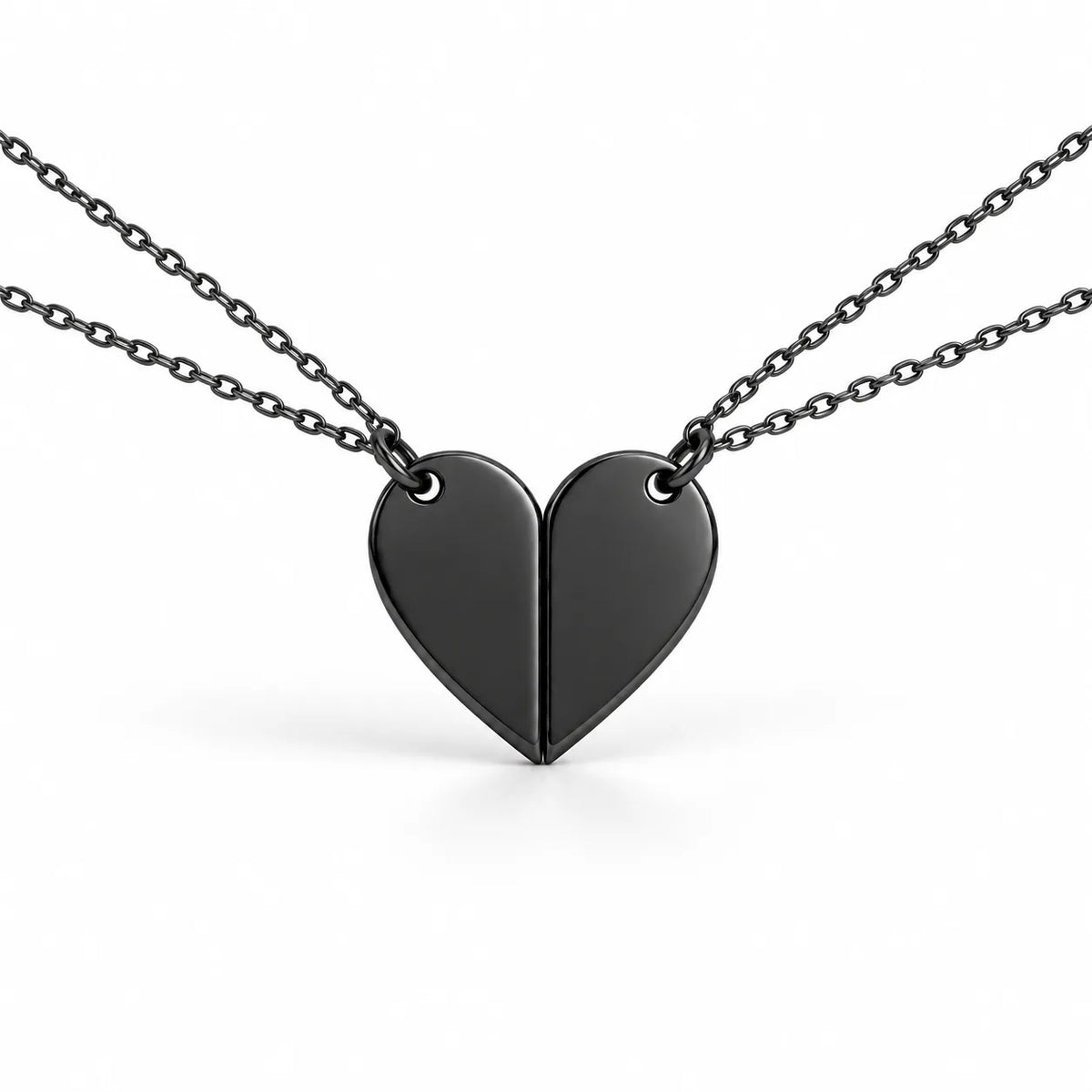 Personalized Mother & Daughter Split Heart Necklace