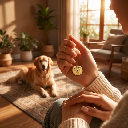 Personalized Pet Portrait Pendant Necklace
