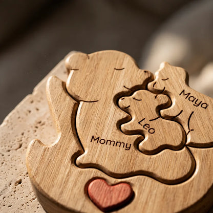 Personalized Rocking Bear Family Keepsake