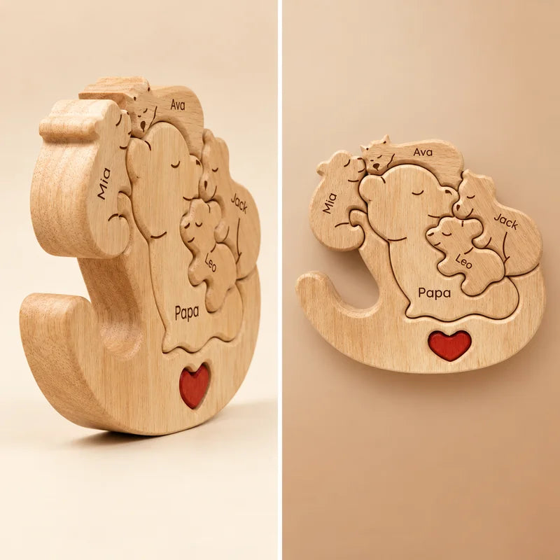 Personalized Rocking Bear Family Keepsake