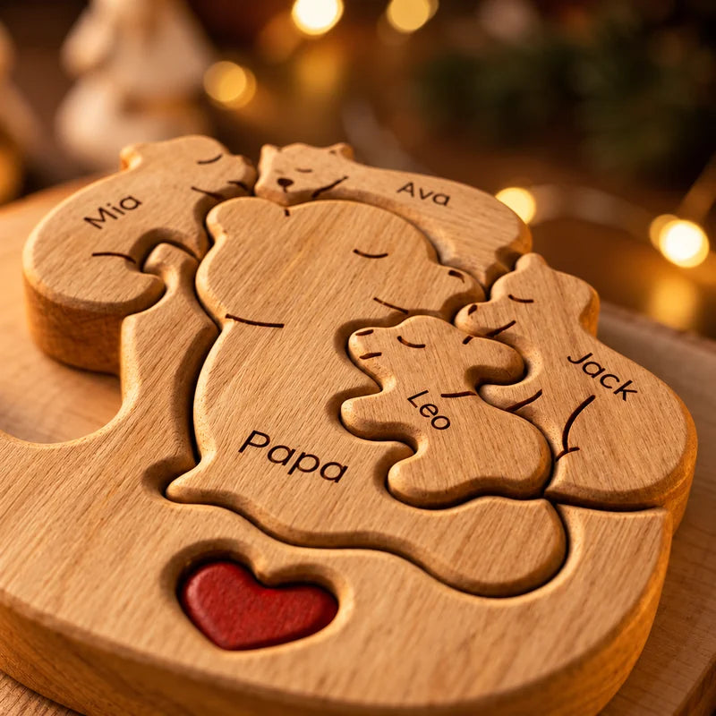 Personalized Rocking Bear Family Keepsake