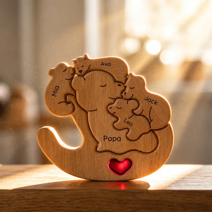 Personalized Rocking Bear Family Keepsake