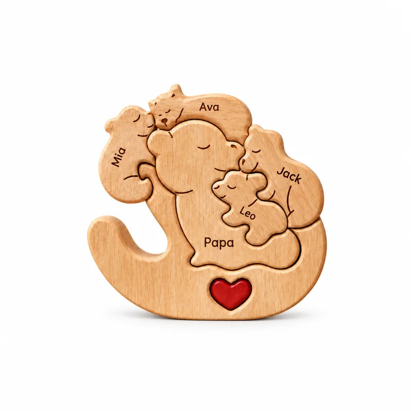 Personalized Rocking Bear Family Keepsake