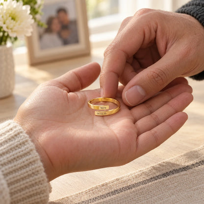 Personalized 2mm Open Ring