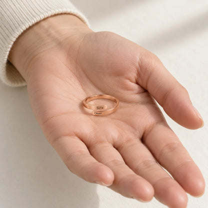 Personalized 2mm Open Ring