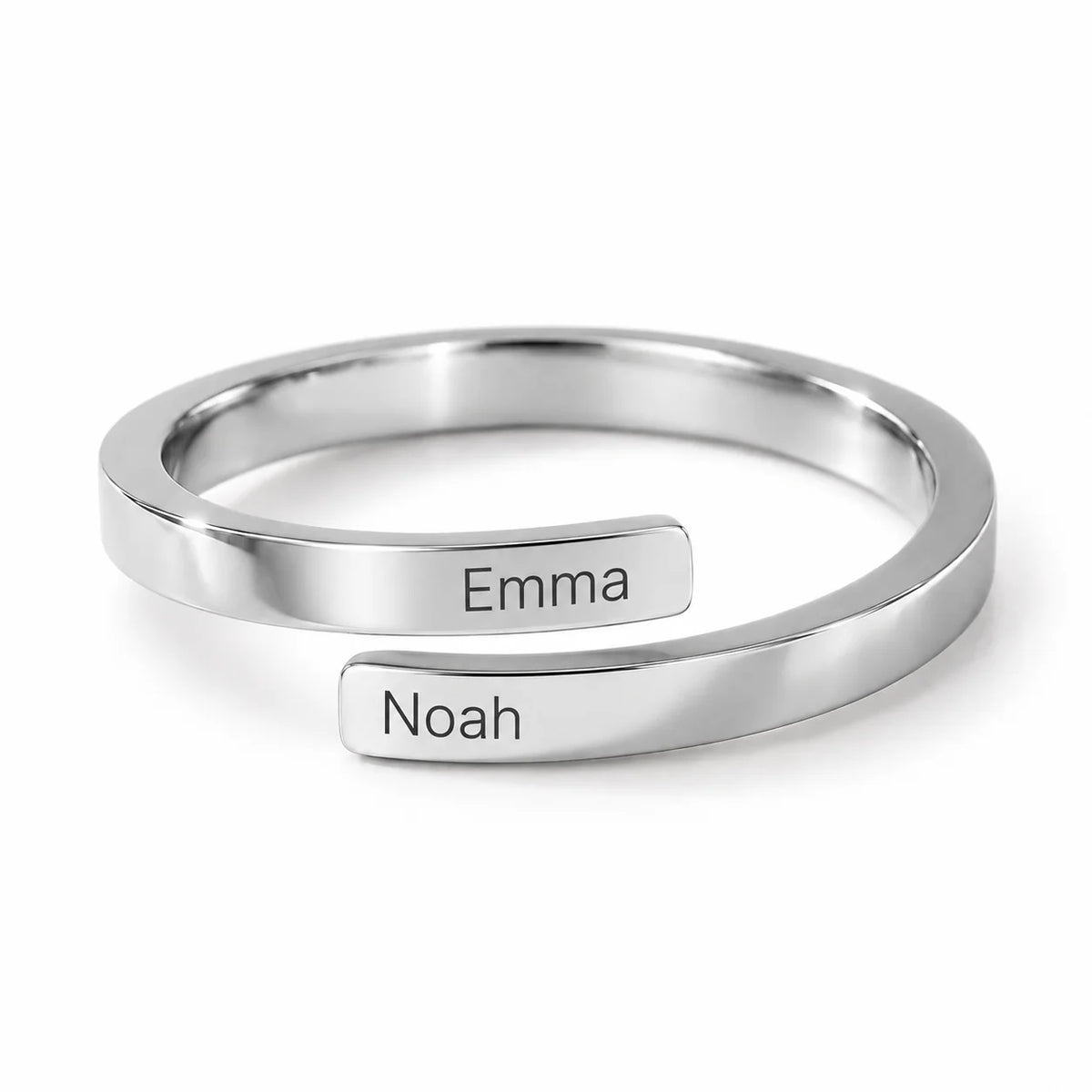 Personalized 2mm Open Ring