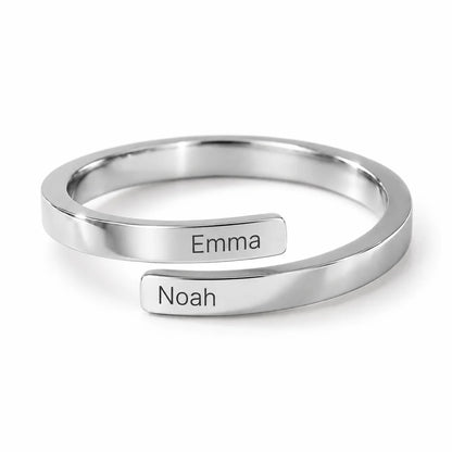 Personalized 2mm Open Ring
