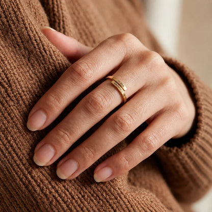 Personalized 2mm Open Ring