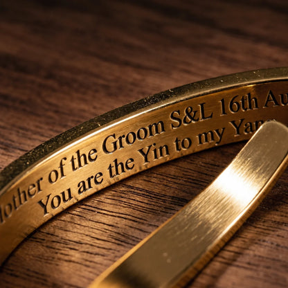 Personalized Engraved Cuff Bracelet