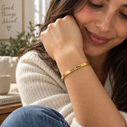 Personalized Engraved Cuff Bracelet