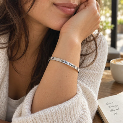 Personalized Engraved Cuff Bracelet
