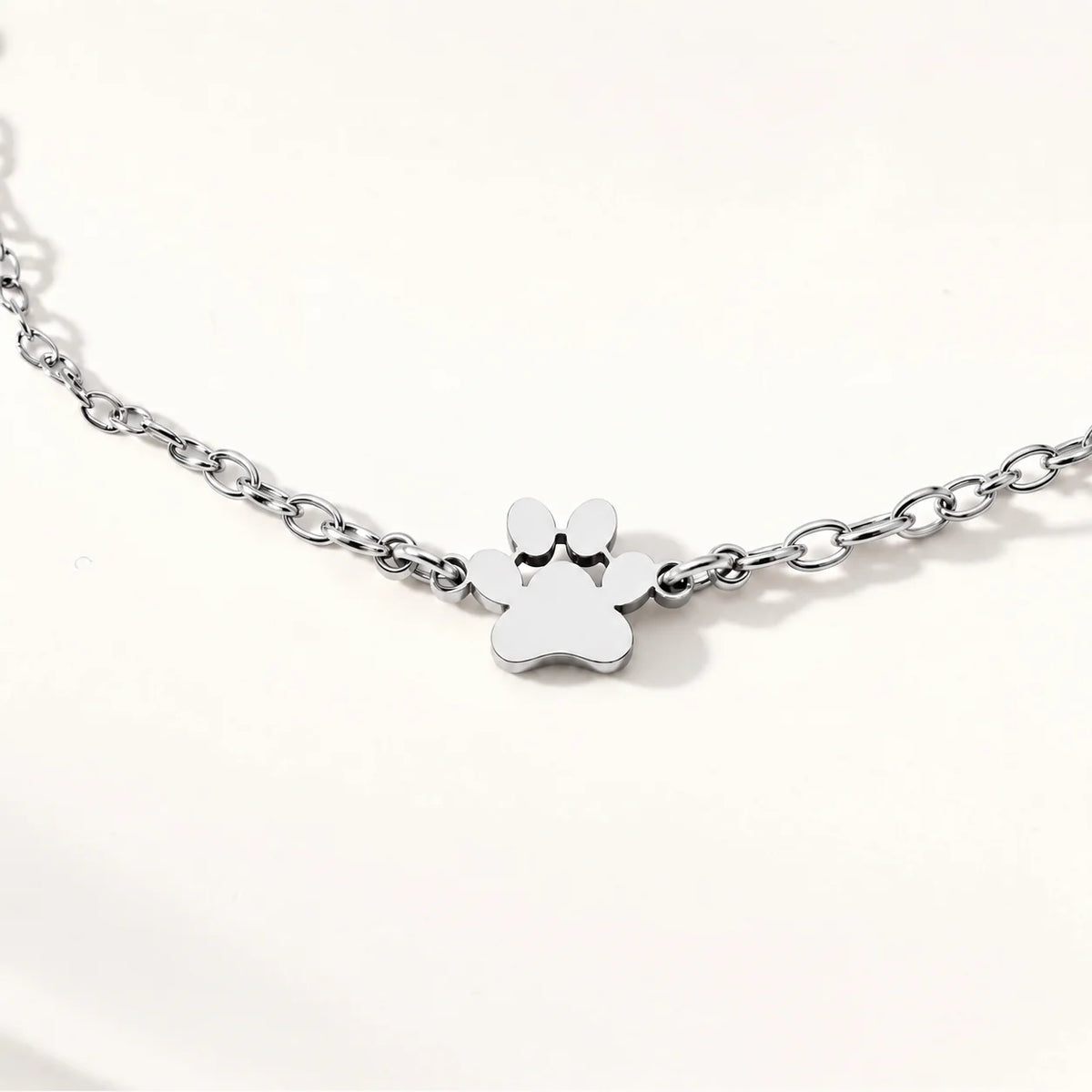 Personalized Paw Print Name Bracelet