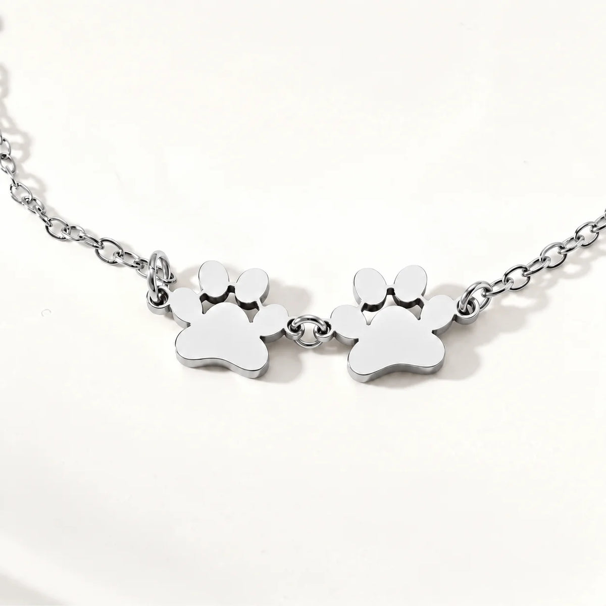 Personalized Paw Print Name Bracelet