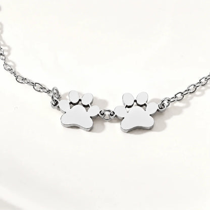 Personalized Paw Print Name Bracelet