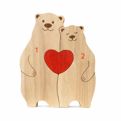 Personalized Bear Family Keepsake – Family Embrace