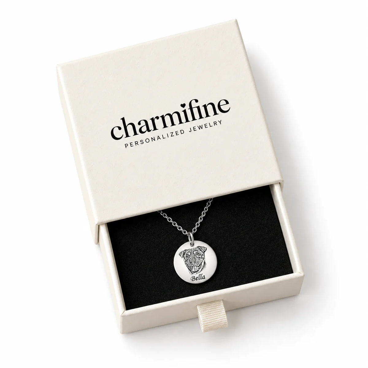 Personalized Pet Portrait Pendant Necklace