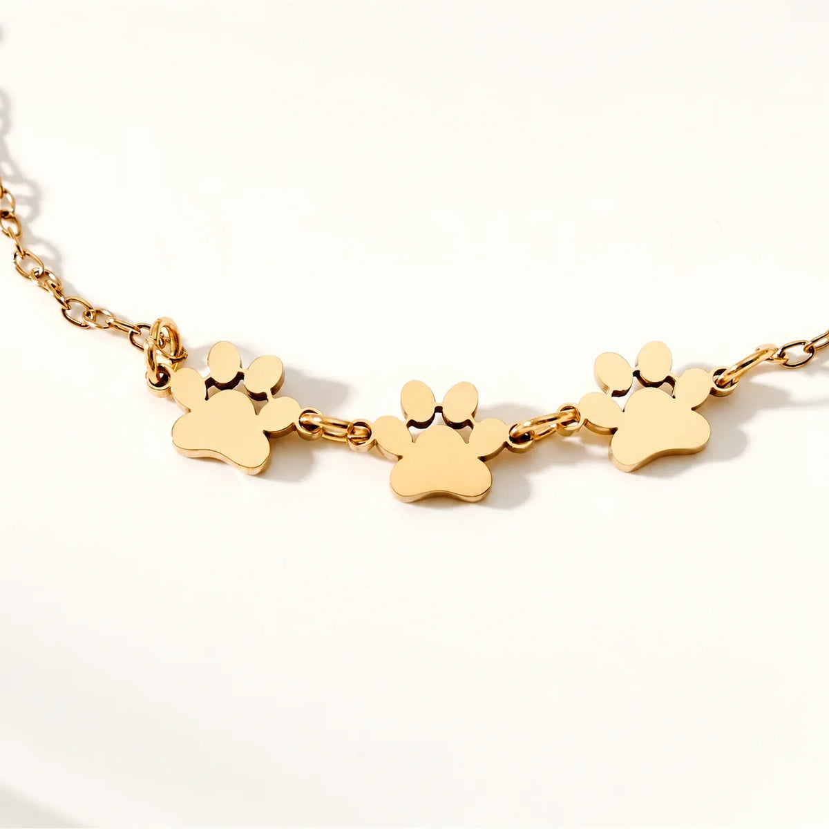 Personalized Paw Print Name Bracelet