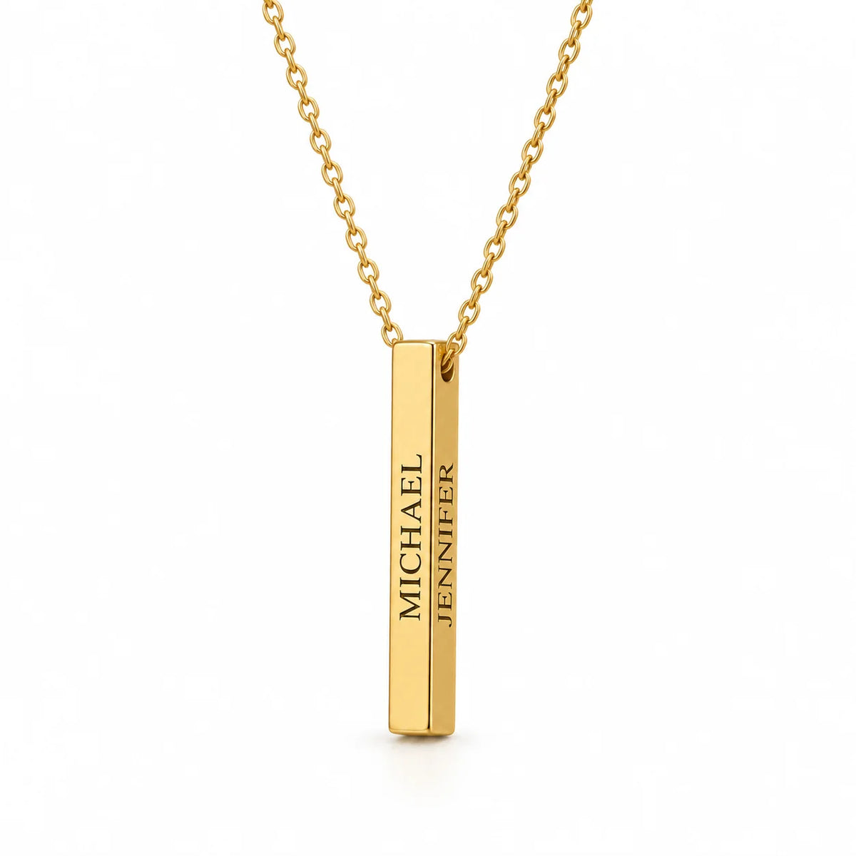 Personalized Vertical Bar Necklace