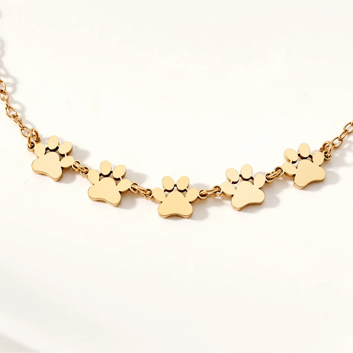 Personalized Paw Print Name Bracelet