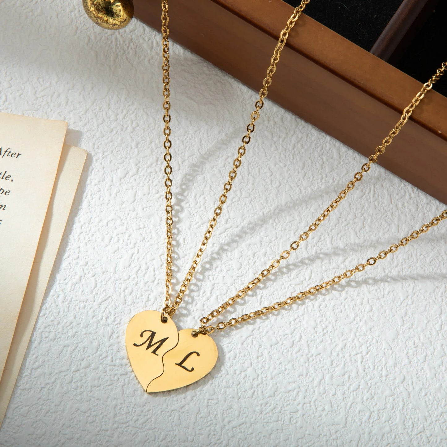 Personalized Split Heart Necklace – A Meaningful Gift for Someone Special